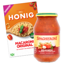 Honig pasta of Spagheroni *
* m.u.v. voordeelverpakking